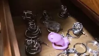 Mistress Resizes Cage Down to Size Clitty