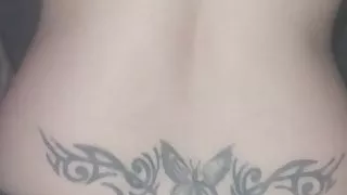 Purple satin panties