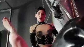 Latex Bitch Boy Fucked With Huge Cock  Femdom  Ass  Anal  Pe