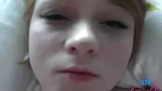 Lucy Valentine rides your cock in bed (POV Style)