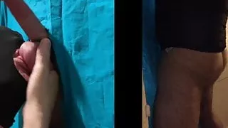 Gay Gloryhole Frot und Saugen