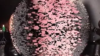 Bizarre Ladies Jessica and Lea whip slave Joschi in dungeon