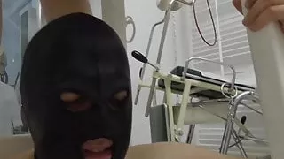 he have to clean lady morganas pussy after pissing on him