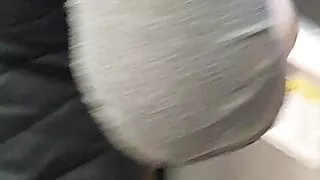 Lebanese girl gives incredible blowjob in restaurant