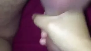 Husband bent over edged