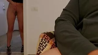 She got horny when she saw me jerking