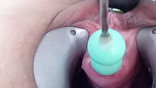 Stim99’s peehole brutally fucked with huge dildo