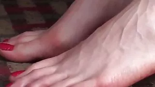 Amazing sweaty feet tease