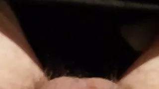 Nice average hairy cock semi erected