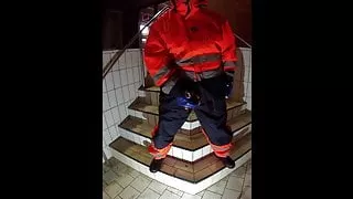 pawing off in waterproof gear and rubber boots (2018 re-upl)