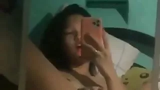 Filipino Babe Mirror Masturbation