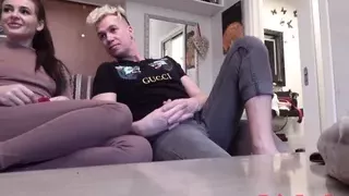 Real cuckold!!!!!  in front of her husband