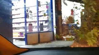 Horny Muslim has sex in the car with huge natural dick