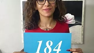 Italian tattooed milf tries her luck at the casting