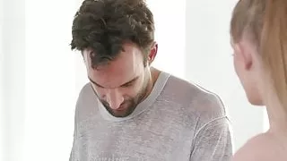 Masseuse Daisy Stone Helps A Shy Client to Relax a Lot