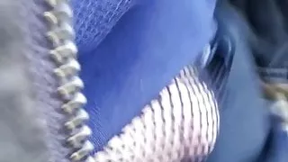 Busy Street with Cock Showing in my Jeans