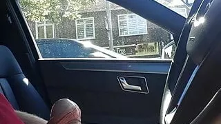 Wanking in the Car on a Busy Road