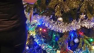 Romanian stepmom has sex on Christmas Eve