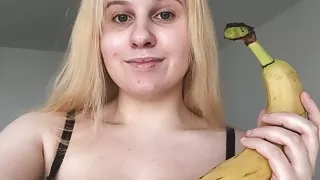 ANAL BANANA!!!  NO CUCUMBER! IT’S A BANANA FOR MY ASS! :)