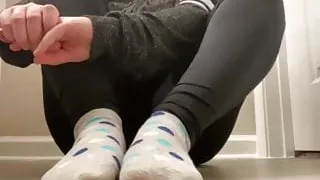 Let me take my socks off