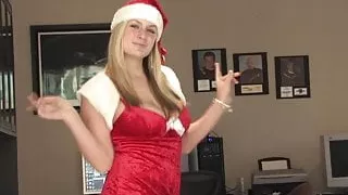 Girl at Christmas - Candy Canes