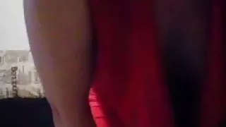 Young brunette dancing and showing tits pt2