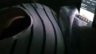 Stepmom let stepson fuck her and cum on her giant tits