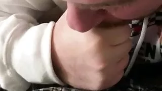 Daddy Loki gets his cock sucked by a hungry pup