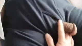 The fat old man ejaculated in the hotel