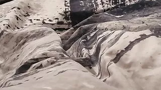 Husband fucks Indian maid in wife's bedroom