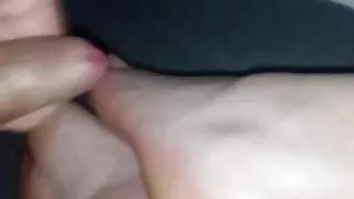 Cum on my Wifes feet