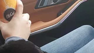 Snow sex in the car with Romanian couple