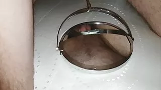 Urethral fuck a mirror and cumshot, urethral sounding.