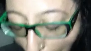 slut gags on load but keeps sucking