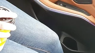 Rumänisches Paar beim Ficken im Auto vor den Augen der Polizei erwischt