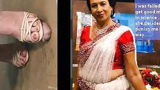 Science teacher punished me with her High Heels