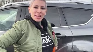 The highway MILF! - Truck drivers fuck without a condom!