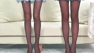 Asian girls in pantyhose 1
