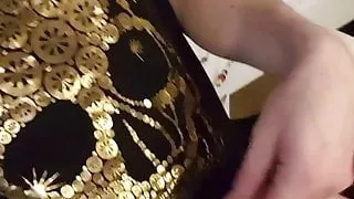 Wife and bull intimate bareback, hubby in dress little clit