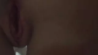 Petitehotwife drips BBC cum from her creampied pussy