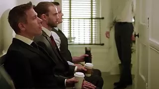 Mistress and young boy meet for a job interview