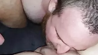 Me eating one of my first pussies