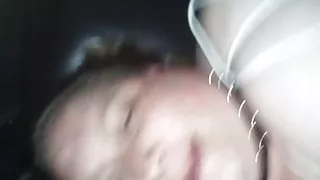 Cock whore wife in adult porn theater