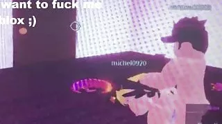 Horny slender fucks a innocent girl in Roblox condo