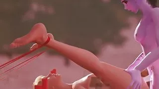 Mercy Takes Widowmaker’s Futa Cock Balls Deep