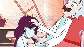 Rick's Lewd Universe - Blue skinned chick being banged