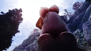 Futa x Female Sawira gets her insides rearranged