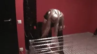 arabian slave get tortures in cage