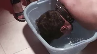 slave joschi get waterboarding by bianca