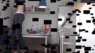 tall arrogant teen princess trample bobby in kitchen